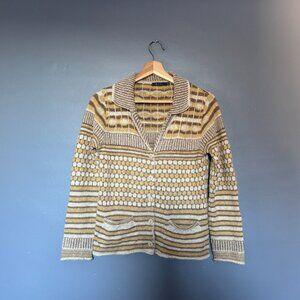 Textural Alpaca Cardigan from Peru